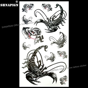 SHNAPIGN Sahara Desert Scorpion Temporary Tattoo Body Art Arm Flash Tattoo Stickers 17*10cm Waterproof Fake Henna Painless
SHNAPIGN Sahara Desert Scorpion Temporary Tattoo Body Art Arm Flash Tattoo Stickers 17*10cm Waterproof Fake Henna Painless