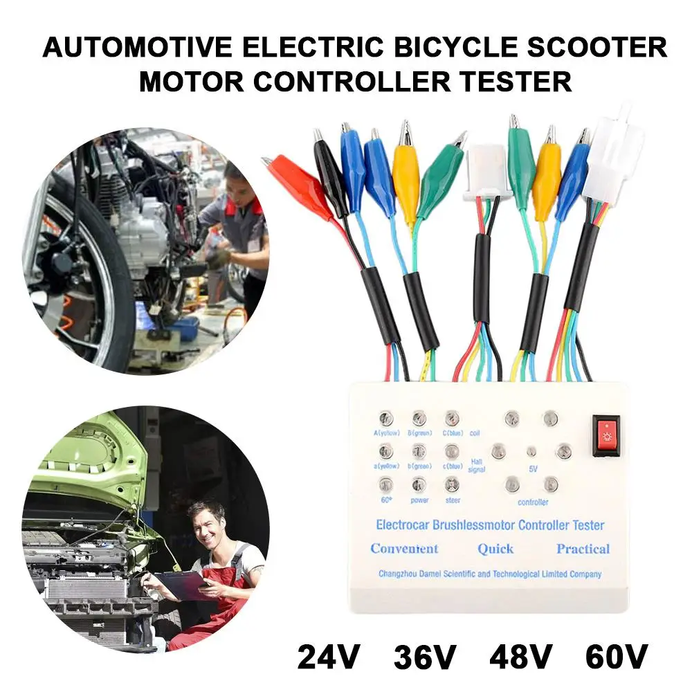 Vehemo E-Bike 24V/36V/48V/60V Brushlessmotor Controller Tester Car Motor Tester Digital Tester Portable Universal Motor Drives
Vehemo E-Bike 24V/36V/48V/60V Brushlessmotor Controller Tester Car Motor Tester Digital Tester Portable Universal Motor Drives