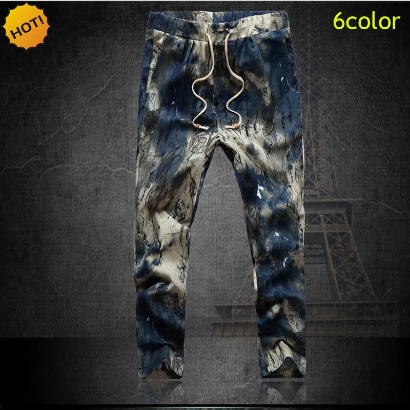 Hot Style Men Printed Pattern Slim FIt Linen Ankle-Length Pants Elastic Waist Drawstring Bermuda Masculina Plus Size 5XL 6XL
Hot Style Men Printed Pattern Slim FIt Linen Ankle-Length Pants Elastic Waist Drawstring Bermuda Masculina Plus Size 5XL 6XL