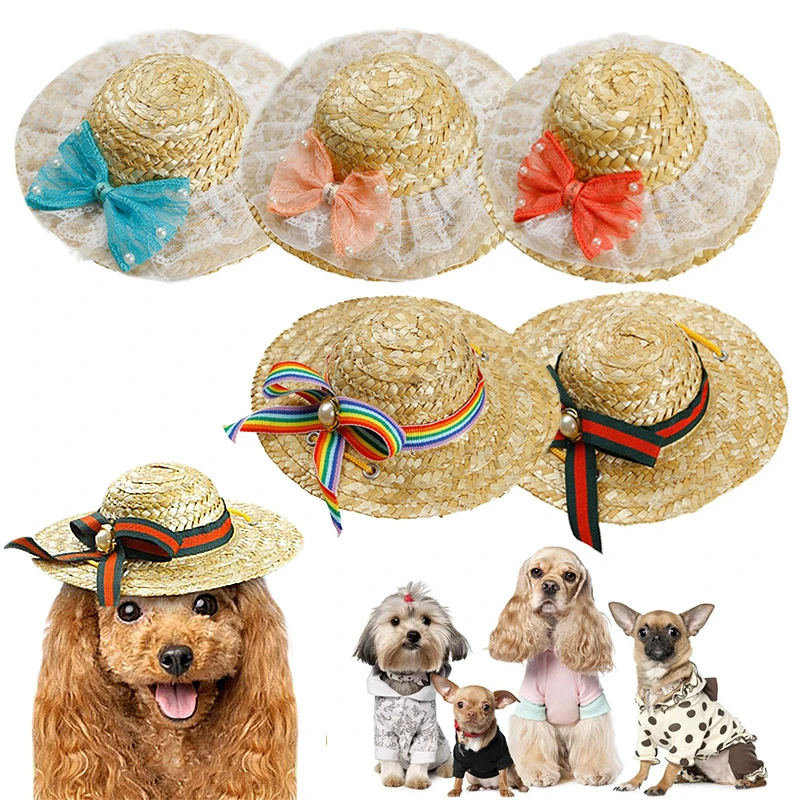 Hawaii Style straw Dog Sun Hat Summer puppy Visor Cap Pet Outdoor Accessories natural Sombrero Hats For Small Dogs Cats kitten
Hawaii Style straw Dog Sun Hat Summer puppy Visor Cap Pet Outdoor Accessories natural Sombrero Hats For Small Dogs Cats kitten