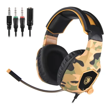 Wire control smart game headphones Classic Camouflage color professional E-sport Omnidirectional HD MIC stereo noise cancelling
Wire control smart game headphones Classic Camouflage color professional E-sport Omnidirectional HD MIC stereo noise cancelling