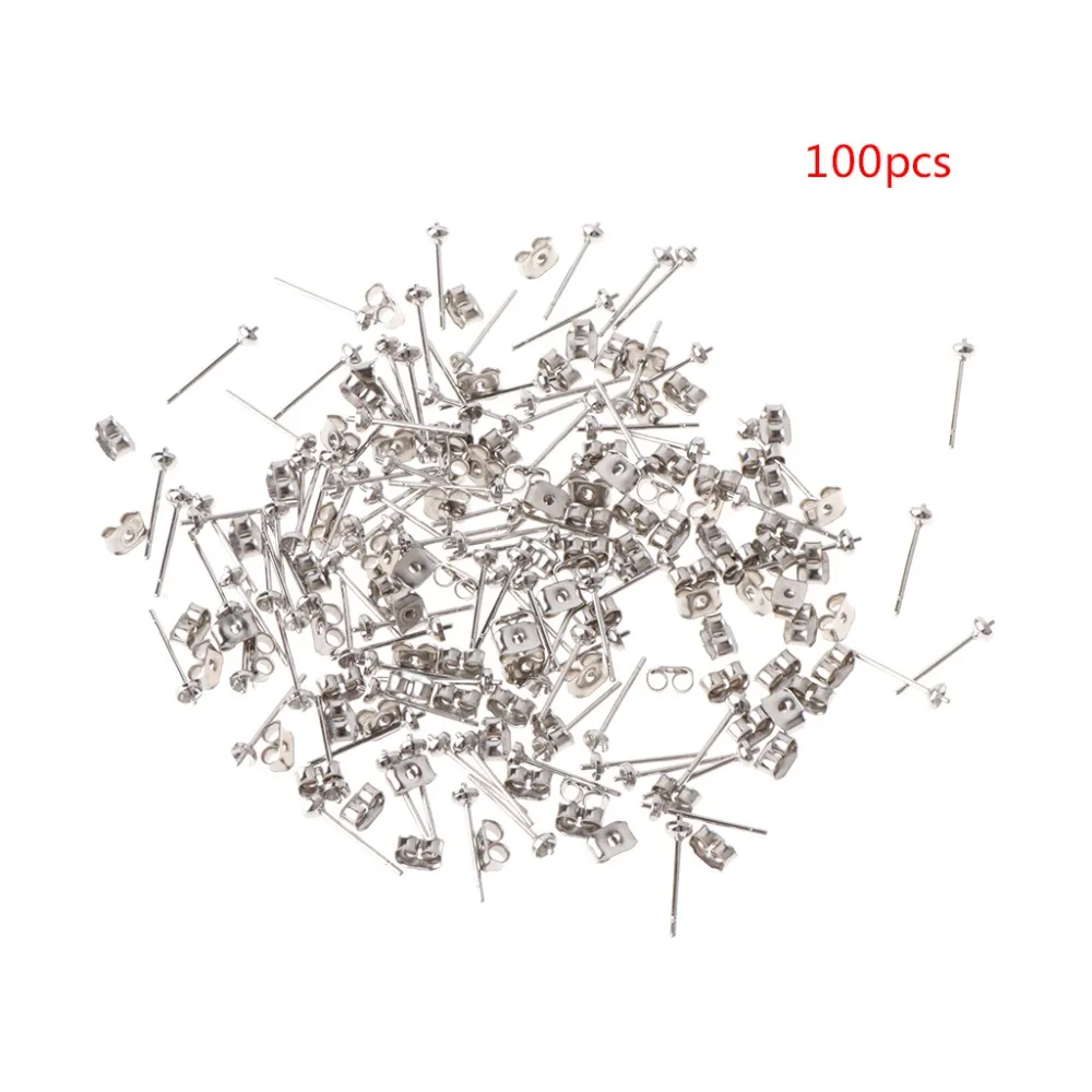 JAVRICK 100 Set Earrings Piercing Ear Stud Pins DIY Jewelry Making Findings jewelry DIY Accessories
JAVRICK 100 Set Earrings Piercing Ear Stud Pins DIY Jewelry Making Findings jewelry DIY Accessories