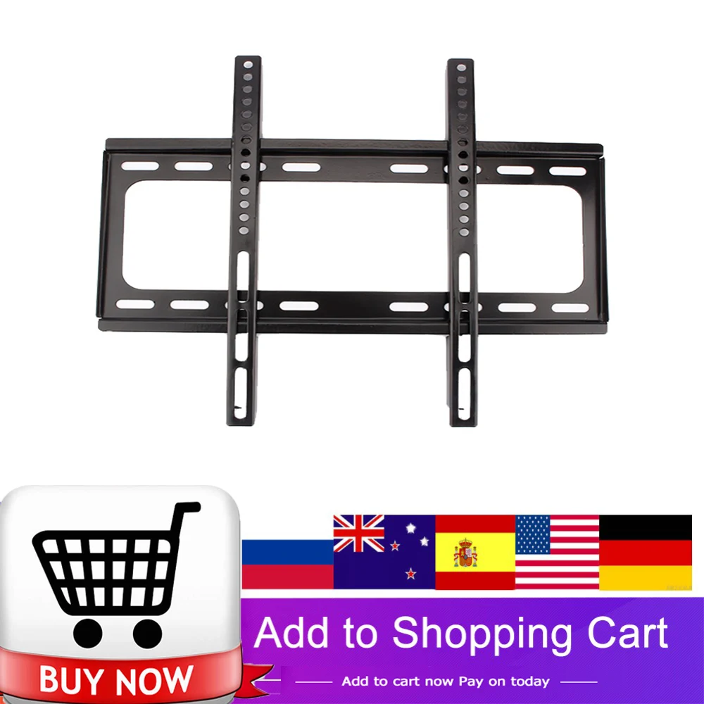 Universal 45KG Metal TV Wall Mount Bracket Fixed Flat Panel TV Stand Holder Frame for 26-55 Inch Plasma TV HDTV LCD LED Monitor
Universal 45KG Metal TV Wall Mount Bracket Fixed Flat Panel TV Stand Holder Frame for 26-55 Inch Plasma TV HDTV LCD LED Monitor
