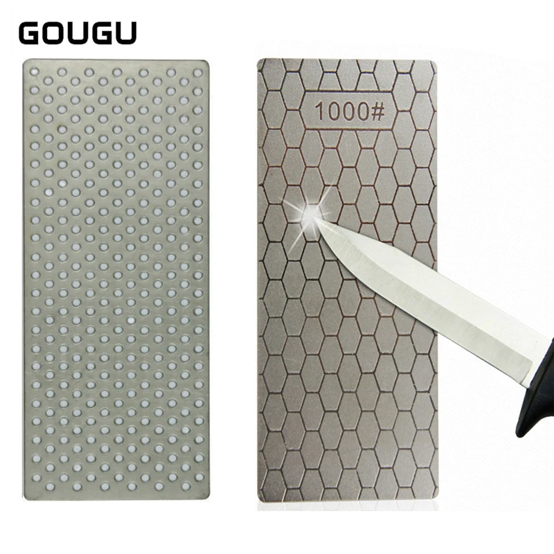 GOUGU Brand Ultra-thin Knife Sharpener Honeycomb Surface Diamond Sharpening Stone 2 Style Kitchen Grinding Tool 150*63*1mm
GOUGU Brand Ultra-thin Knife Sharpener Honeycomb Surface Diamond Sharpening Stone 2 Style Kitchen Grinding Tool 150*63*1mm