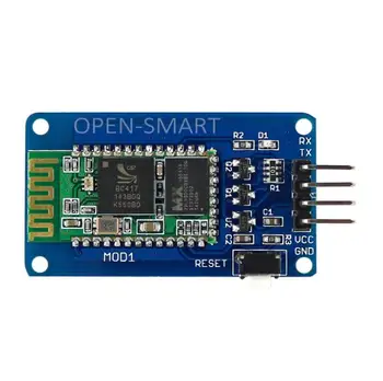 Serial Bluetooth module / Transceiver master/slave / Wireless transmit / receive / transparent / compatible 3.3V/5V
Serial Bluetooth module / Transceiver master/slave / Wireless transmit / receive / transparent / compatible 3.3V/5V
