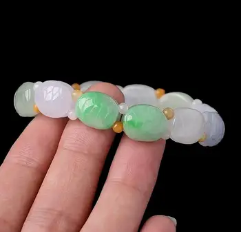 wonderful bracelet Myanmar natural old pit ice waxy species three color Burmese jadeite turtle shell free shipping
wonderful bracelet Myanmar natural old pit ice waxy species three color Burmese jadeite turtle shell free shipping
