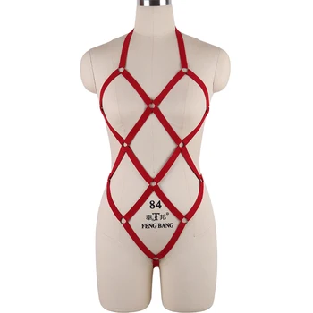 red whole Body Harness Set Bra Bondage Lingerie Elastic Adjust Harness Punk Goth Fetish Halloween Exotic Full dance dress
red whole Body Harness Set Bra Bondage Lingerie Elastic Adjust Harness Punk Goth Fetish Halloween Exotic Full dance dress