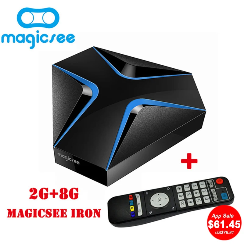 Magicsee iron Amlogic S905X Quad-core 2G 8G Android 6.0 TV Box 2.4G/5.8G Wifi suppot OTA Update Lan 1000M BT4.1 Media Player
Magicsee iron Amlogic S905X Quad-core 2G 8G Android 6.0 TV Box 2.4G/5.8G Wifi suppot OTA Update Lan 1000M BT4.1 Media Player