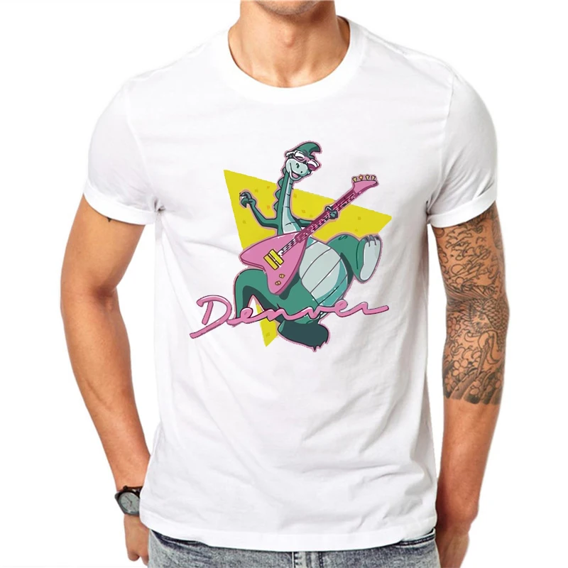 Denver The Last Dinosaur Playing Guitar Rock And Roll T Shirt Design T-shirt Cool Funny Tshirt men cartoon Printed Fashion Tee
Denver The Last Dinosaur Playing Guitar Rock And Roll T Shirt Design T-shirt Cool Funny Tshirt men cartoon Printed Fashion Tee