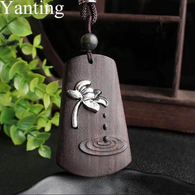 Yanting Vintage Ebony Wood Pendant Necklace Ethnic Fish Flower Leaf Style Women Necklace Simple Design Sweater Chain 0130
Yanting Vintage Ebony Wood Pendant Necklace Ethnic Fish Flower Leaf Style Women Necklace Simple Design Sweater Chain 0130