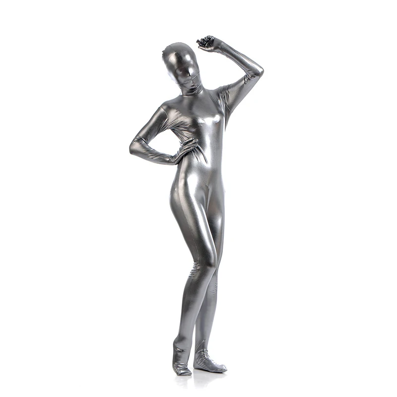 Cosplay&ware Ainclu Hot Selling Fullbody Silver Gray Glue Metallic Zentai For Hallween Shiny Spandex Long Sleeve Female Sexy Bodysuits 11 Cosplay&ware Ainclu Hot Selling Fullbody Silver Gray Glue Metallic Zentai For Hallween Shiny Spandex Long Sleeve Female Sexy Bodysuits -Zentai shop online HTB1rA8rolHH8KJjy0Fbq6AqlpXaI.jpg