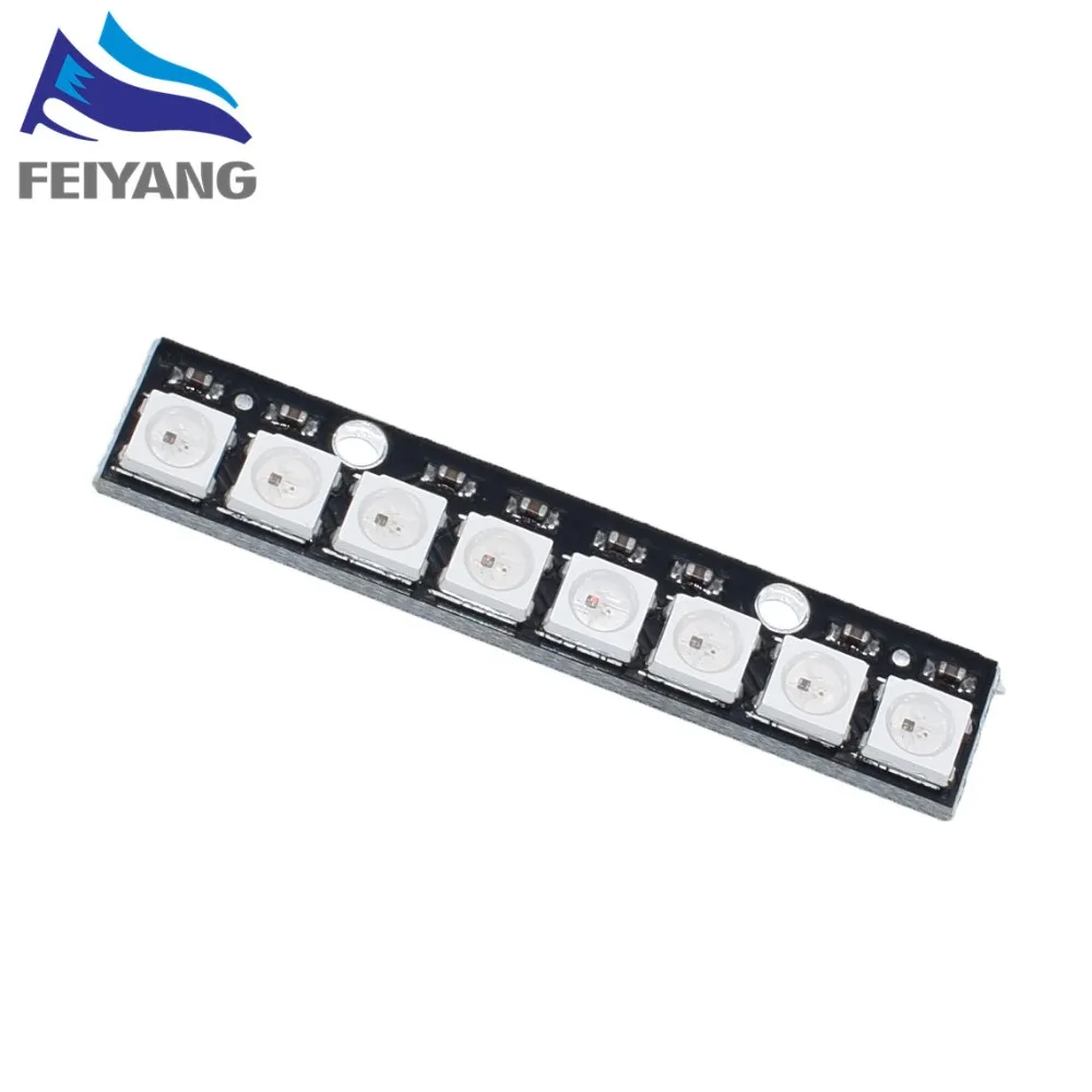 8 channel WS2812 5050 RGB LED lights built-in full color-driven development board
8 channel WS2812 5050 RGB LED lights built-in full color-driven development board