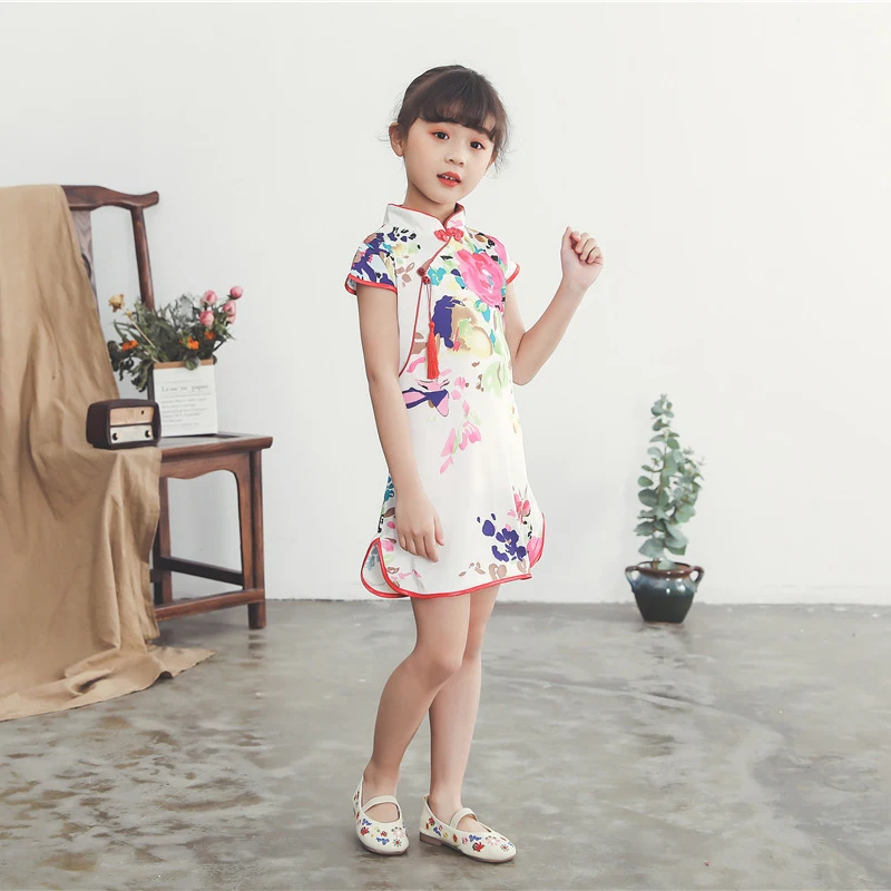 2019 Summer New Girls Cheong-sam Chinese Traditional Dress Baby Casual Dresses Children Perform Qipao Dress
2019 Summer New Girls Cheong-sam Chinese Traditional Dress Baby Casual Dresses Children Perform Qipao Dress