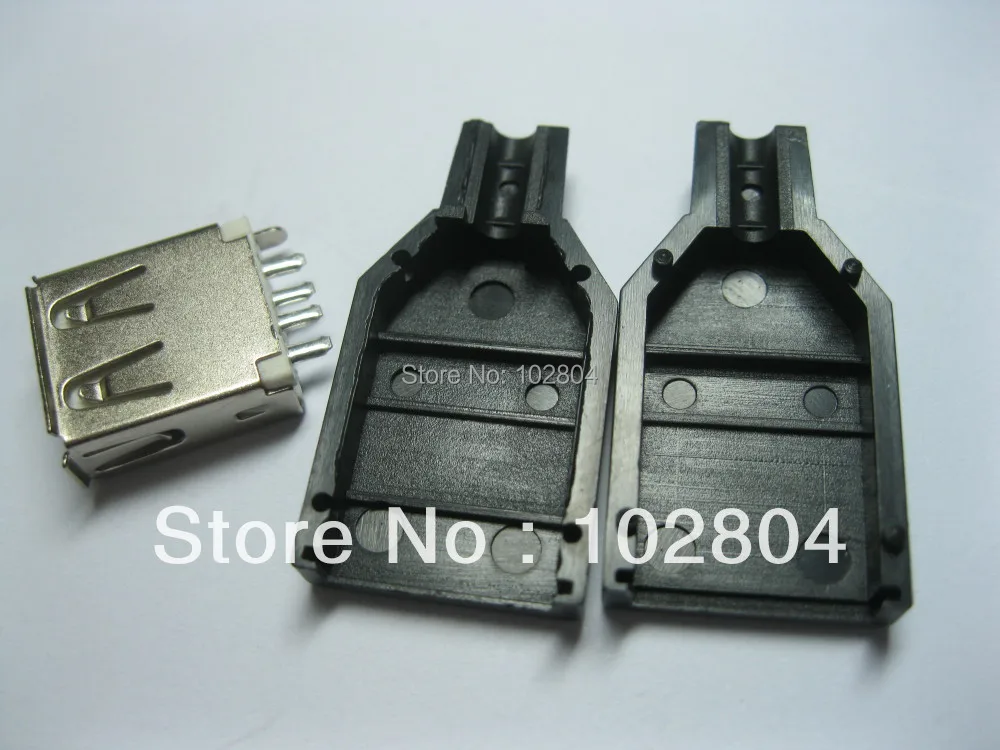 A/M Solder Type 3-Piece 4 pin USB Female Jack Connector Black Plasitc Handle Cover 120 pcs per Lot
A/M Solder Type 3-Piece 4 pin USB Female Jack Connector Black Plasitc Handle Cover 120 pcs per Lot
