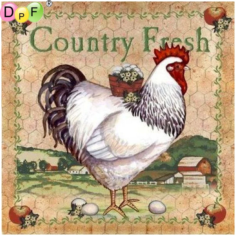 DPF DIY White rooster 5D square crafts diamond painting cross stitch diamond embroidery wall painting home decor diamond mosaic
DPF DIY White rooster 5D square crafts diamond painting cross stitch diamond embroidery wall painting home decor diamond mosaic
