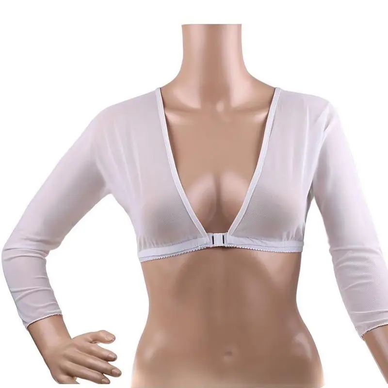 Womens Fashion Arm Cover Mesh Crop Tops Long Sleeve Slim Front Button Sexy T-shirt V-neck Slim Tee Tops Black White Dropship
Womens Fashion Arm Cover Mesh Crop Tops Long Sleeve Slim Front Button Sexy T-shirt V-neck Slim Tee Tops Black White Dropship