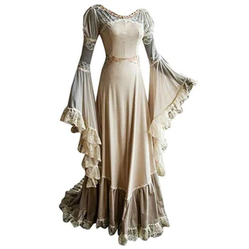 Princess Women Luxury Wedding Party Dress Medieval Costumes Victorian Gothic Transparent Lace Female Elegant Vintage Clothing
Princess Women Luxury Wedding Party Dress Medieval Costumes Victorian Gothic Transparent Lace Female Elegant Vintage Clothing