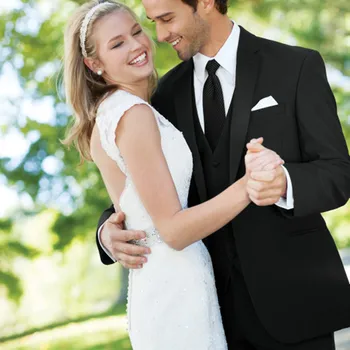 2017 Black One Button Notched Lapel Slim Fit Suits Groomsman Tuxedos Groom Wear Men Suits For Wedding Best Man Suit Custom Made
2017 Black One Button Notched Lapel Slim Fit Suits Groomsman Tuxedos Groom Wear Men Suits For Wedding Best Man Suit Custom Made