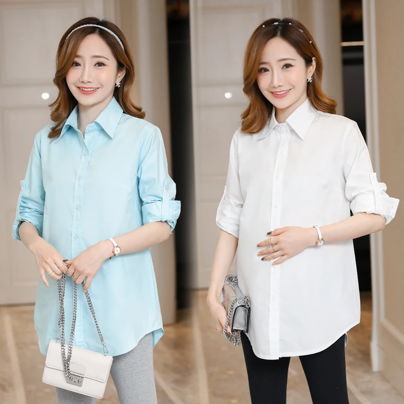 197# OL Cotton Maternity Blouses Formal Work Office Shirts Clothes for Pregnant Women Spring Summer Pregnancy Tops Drop Shipping
197# OL Cotton Maternity Blouses Formal Work Office Shirts Clothes for Pregnant Women Spring Summer Pregnancy Tops Drop Shipping
