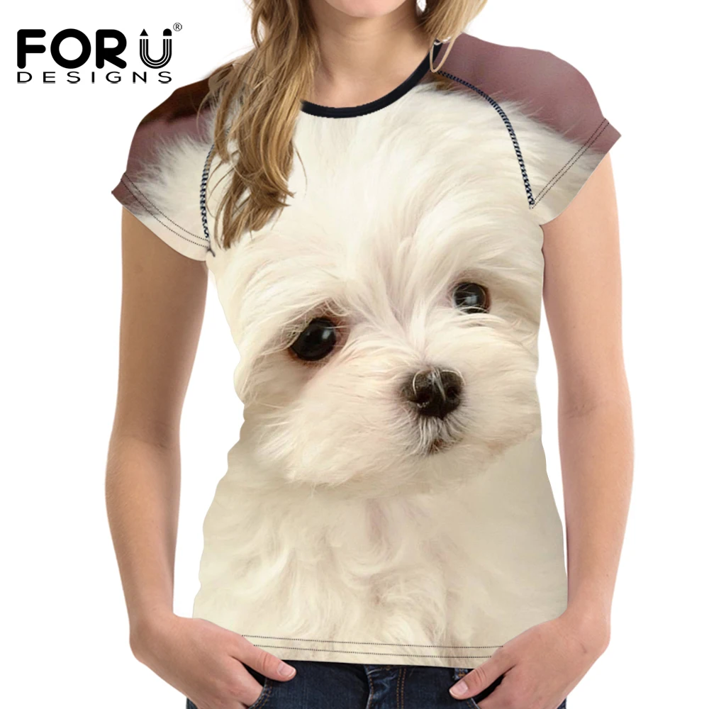 FORUDESIGNS T Shirt Women T-shirt Trainer Running Cute Bichon Frise Dog Printed Sportswear Gym Shirt Bodybuilding Sports Top Tee
FORUDESIGNS T Shirt Women T-shirt Trainer Running Cute Bichon Frise Dog Printed Sportswear Gym Shirt Bodybuilding Sports Top Tee