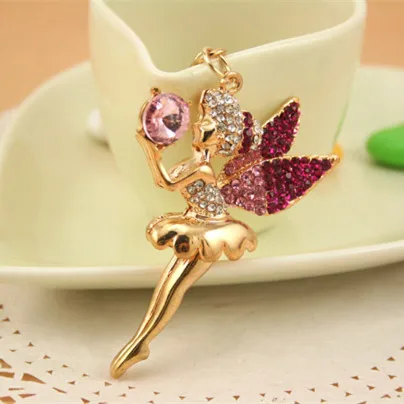 Unique Novelty Crystal Fairy Angel Girl Keychains Car Key Ring Holder Fashion Gift Rhinestone Keyring Handbag Charm Bag Pendant
Unique Novelty Crystal Fairy Angel Girl Keychains Car Key Ring Holder Fashion Gift Rhinestone Keyring Handbag Charm Bag Pendant