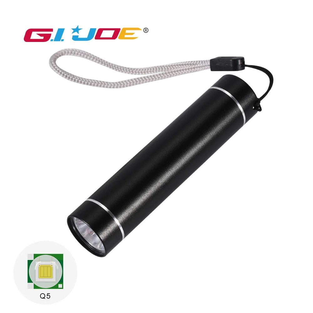 GIJOE mini flashlight Q5 bulb built in battery usb rechargeable 3 modes aluminum alloy waterproof new applicable powerful torch
GIJOE mini flashlight Q5 bulb built in battery usb rechargeable 3 modes aluminum alloy waterproof new applicable powerful torch