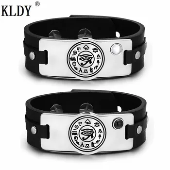 KLDY Eye of Horus Amulet Love Couples White Simulated Cats Eye Simulated Black Onyx Leather Bracelets men women gift for parents
KLDY Eye of Horus Amulet Love Couples White Simulated Cats Eye Simulated Black Onyx Leather Bracelets men women gift for parents