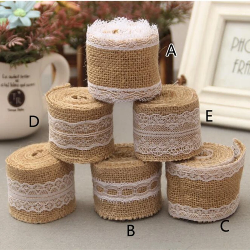 2M 5cm Natural Jute Burlap Ribbon Rustic Vintage Wedding Decor Hessian Lace Jute Roll Merry Christmas Party Supplies DIY
2M 5cm Natural Jute Burlap Ribbon Rustic Vintage Wedding Decor Hessian Lace Jute Roll Merry Christmas Party Supplies DIY
