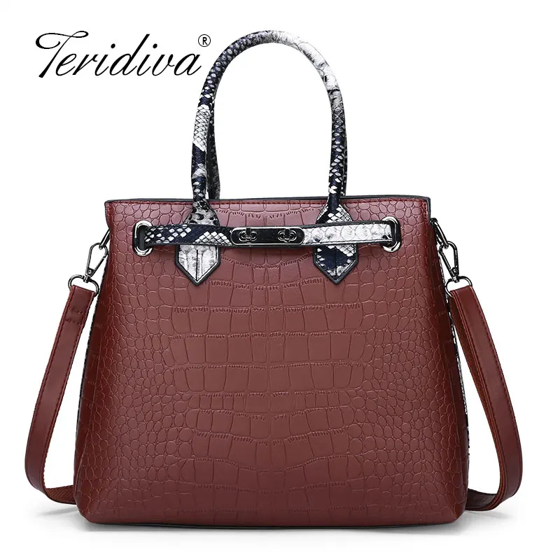 Lady PU Leather Shoulder Bag Elegant Luxury OL Lady Crocodile Lady Bag Handbag Messager Bag Fashion Bags Serpentine Shoulder
Lady PU Leather Shoulder Bag Elegant Luxury OL Lady Crocodile Lady Bag Handbag Messager Bag Fashion Bags Serpentine Shoulder