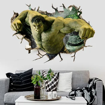 2019 Hot Sale Wall Sticker 3D Broken Wall Design Super Movie Star The Avengers Hulk For Kids Room Decoration Mural Art Wallpaper
2019 Hot Sale Wall Sticker 3D Broken Wall Design Super Movie Star The Avengers Hulk For Kids Room Decoration Mural Art Wallpaper