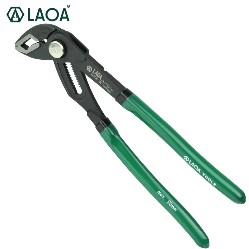 LAOA water pump plier made of CR-MO steel with new design and light weight made in Taiwan
LAOA water pump plier made of CR-MO steel with new design and light weight made in Taiwan