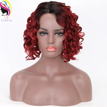 Feibin Short African Wigs Curly Ombre Synthetic Wig Blonde Red Afro Wigs for Women 14inches B108
Feibin Short African Wigs Curly Ombre Synthetic Wig Blonde Red Afro Wigs for Women 14inches B108