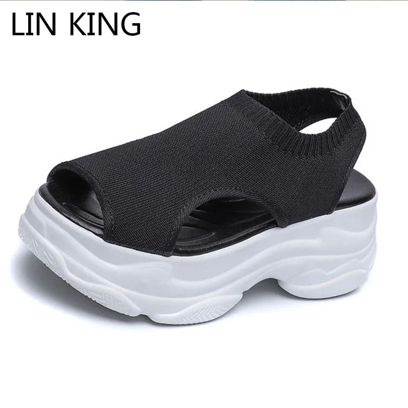 LIN KING Top Quality Paltform Sandals Women Summer Wedges Shoes Ladies Sandals Slip On Lazy Loafers Female Height Increase Shoes
LIN KING Top Quality Paltform Sandals Women Summer Wedges Shoes Ladies Sandals Slip On Lazy Loafers Female Height Increase Shoes