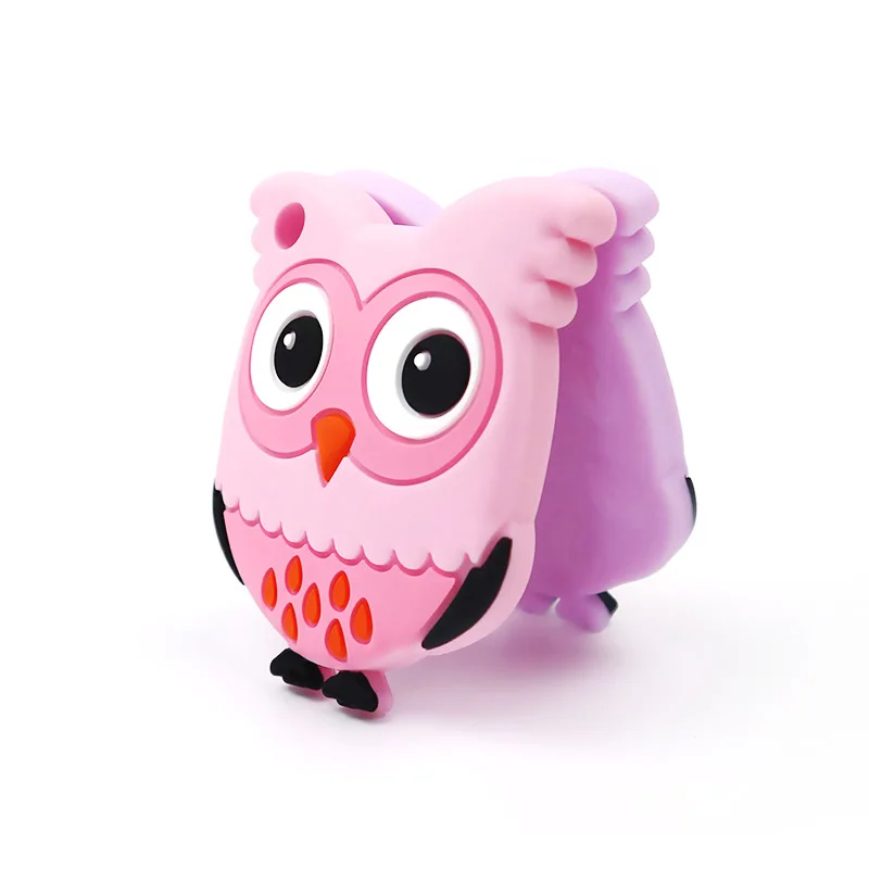 1pc Baby Silicone Teethers Cute Animal Owl Toddle Teether Chew Charms Baby Kids Teething Toys DIY Chewing Necklace Nursing Tool
1pc Baby Silicone Teethers Cute Animal Owl Toddle Teether Chew Charms Baby Kids Teething Toys DIY Chewing Necklace Nursing Tool