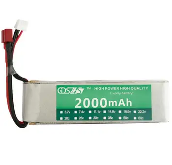 1pc 3s 11.1v lipo 2000mah 3s 30C high rate T plug 25c for quadcopter for helicopter for airplane RC for drone for car model toys
1pc 3s 11.1v lipo 2000mah 3s 30C high rate T plug 25c for quadcopter for helicopter for airplane RC for drone for car model toys