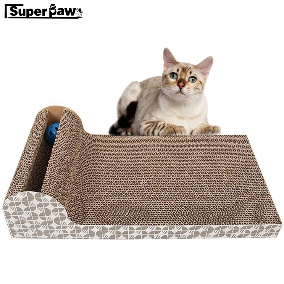 Corrugated Paper Cat Scratcher with Balls Kitten Free Catnip Scratching Pad Board Mat For Cats Pet Toy Game Accessories LYT05
Corrugated Paper Cat Scratcher with Balls Kitten Free Catnip Scratching Pad Board Mat For Cats Pet Toy Game Accessories LYT05