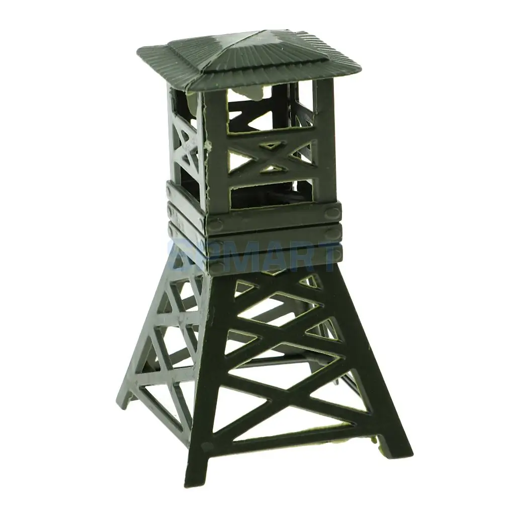 10 Plastic Watchtower Toy Soldier Army Watch Tower Men Accessory for Diorama
