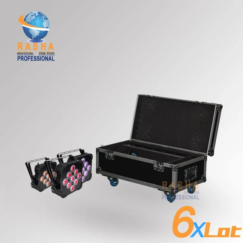 US Stock 6X LOT Rasha 9pcs*15W 5in1 RGBAW Battery Powered Wireless LED Flat Par Light, Slim Par Can With 6in1 Charging Road Case
US Stock 6X LOT Rasha 9pcs*15W 5in1 RGBAW Battery Powered Wireless LED Flat Par Light, Slim Par Can With 6in1 Charging Road Case