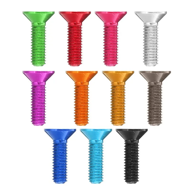 SULEVE New 10pcs M3*10mm Aluminum Alloy Flat Screw Hexagon Socket Countersunk Head Screws Anodized Color Red Orange Pink Purple
SULEVE New 10pcs M3*10mm Aluminum Alloy Flat Screw Hexagon Socket Countersunk Head Screws Anodized Color Red Orange Pink Purple