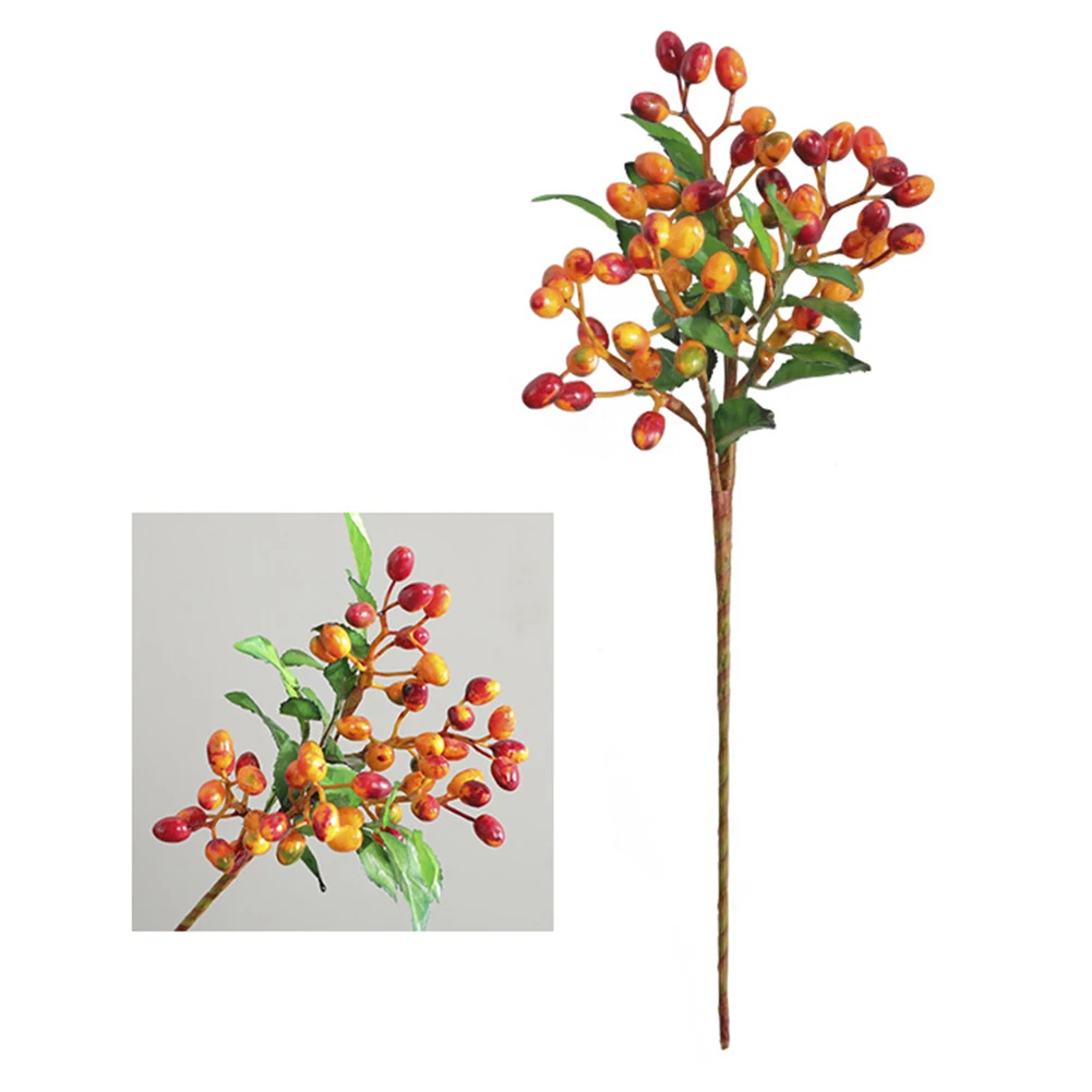 1 PC 35cm Artifical Berries Branch Fake Green Leaves Plant Wedding Home Decorations
1 PC 35cm Artifical Berries Branch Fake Green Leaves Plant Wedding Home Decorations