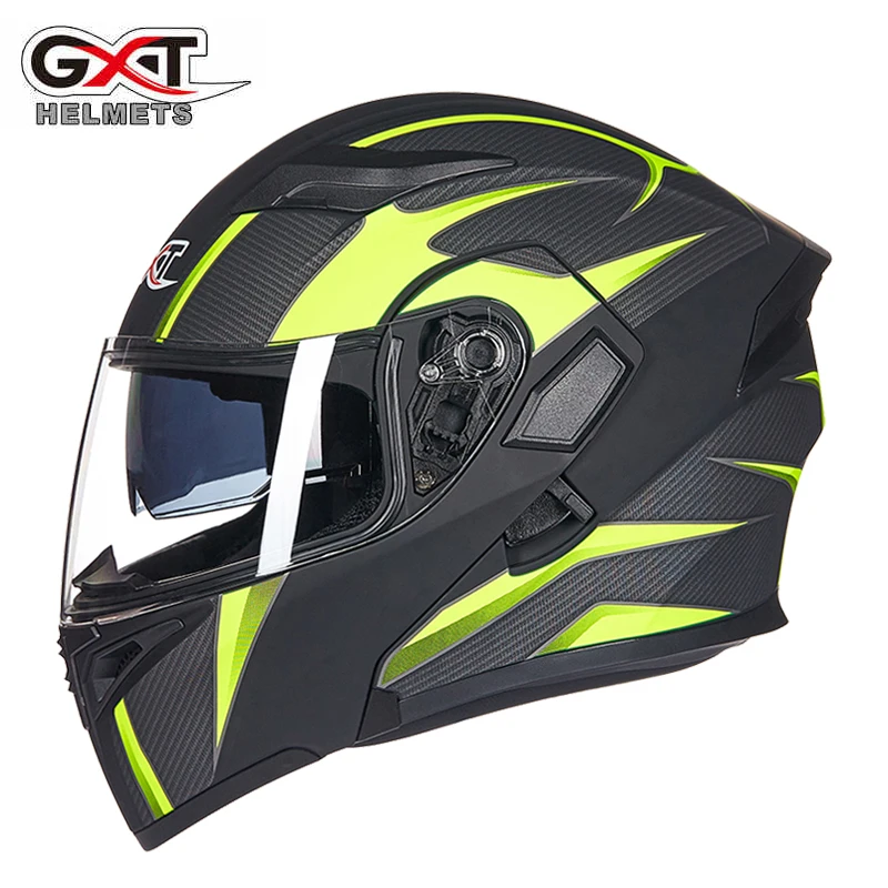 Genuine GXT Motorcycle Flip up Helmets Dual Lens headguard Motorbike Scooter Men's Moto Racing Liner remove Helmet
Genuine GXT Motorcycle Flip up Helmets Dual Lens headguard Motorbike Scooter Men's Moto Racing Liner remove Helmet