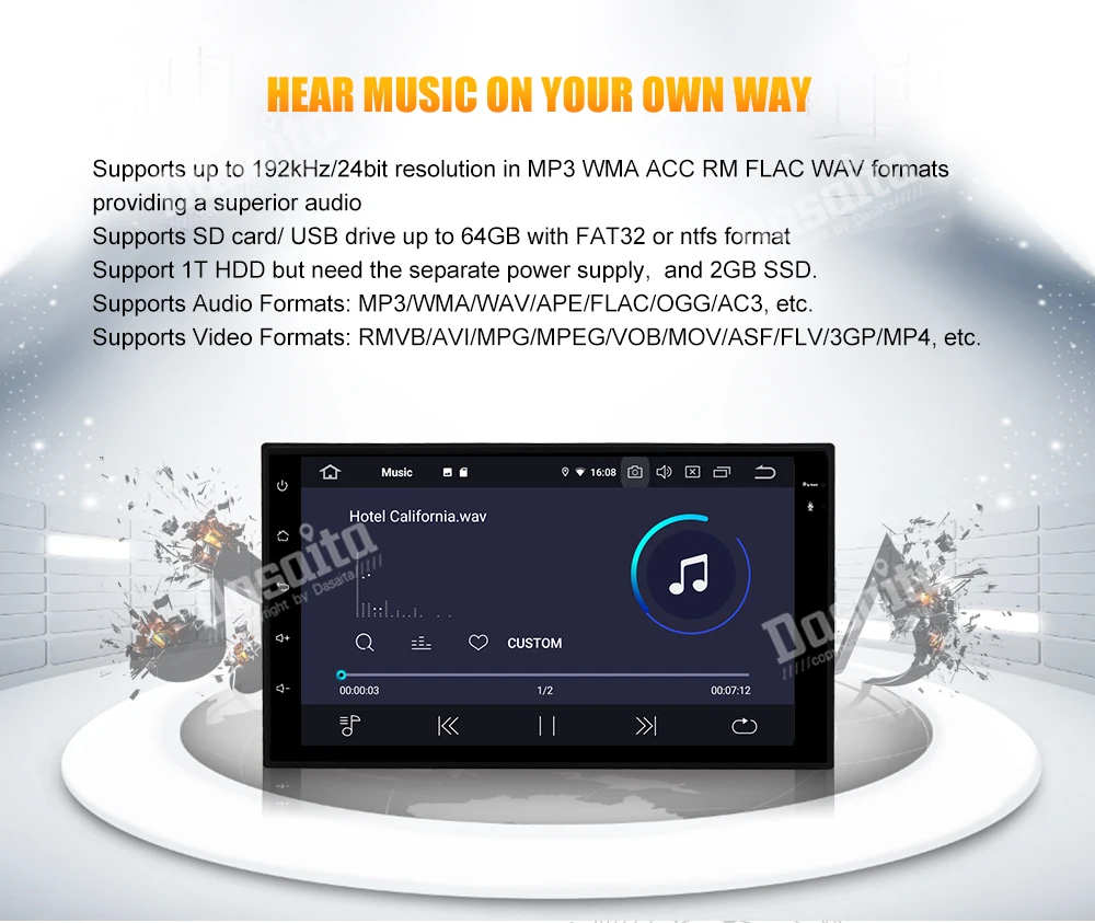 Flash Deal Android 9.0 Car 1 din Stereo for Hyundai IX35 Car Radio MP3  Bluetooth 9"  IPS Multi Touch Screen 6