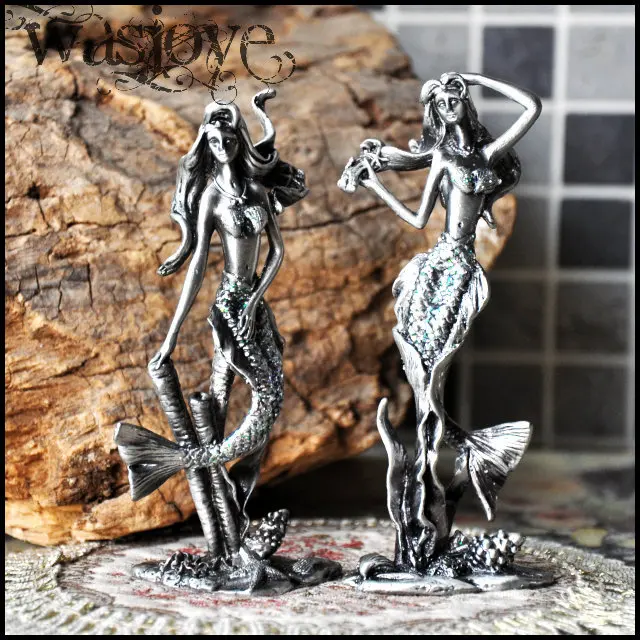 DUNXDECO 2PCS European Medieval Vintage Mermaid Sister Ornaments Creative Novelty Zinc Alloy Love Gift In Box Home Decoration
DUNXDECO 2PCS European Medieval Vintage Mermaid Sister Ornaments Creative Novelty Zinc Alloy Love Gift In Box Home Decoration