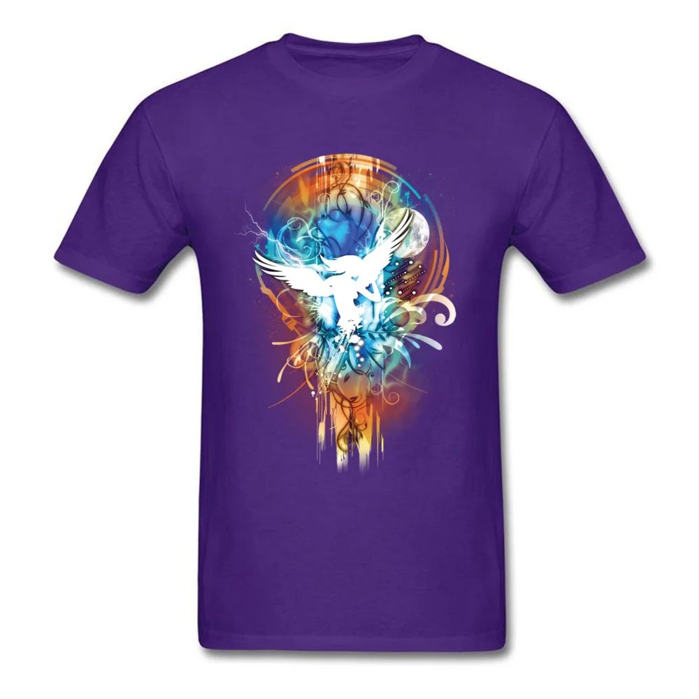 Angels Men New Arrival Design Tees O-Neck Mother Day 100% Cotton Fabric T Shirt Casual Short Sleeve Tee Shirts Angels purple