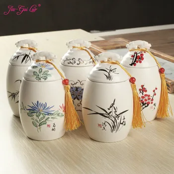JIA-GUI LUO Ceramic tea box Dried fruit storage cans Sealed bottle Tea Accessories Pu'er tea storage box ceramic jar D091
JIA-GUI LUO Ceramic tea box Dried fruit storage cans Sealed bottle Tea Accessories Pu'er tea storage box ceramic jar D091
