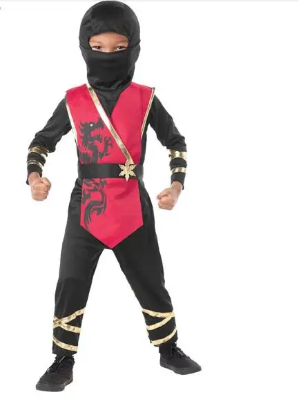 Kid's Black Hooded Ninja Costume Print Assassin Cosplay Fancy Suit Halloween Masquerade Party Boys Japanese warriors Clothing
Kid's Black Hooded Ninja Costume Print Assassin Cosplay Fancy Suit Halloween Masquerade Party Boys Japanese warriors Clothing