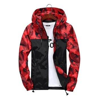 Men Bomber Jacket Thin Slim Long Sleeve Camouflage Military Jackets Hooded 2019 Windbreaker Zipper Outwear Army Brand Clothing
Men Bomber Jacket Thin Slim Long Sleeve Camouflage Military Jackets Hooded 2019 Windbreaker Zipper Outwear Army Brand Clothing