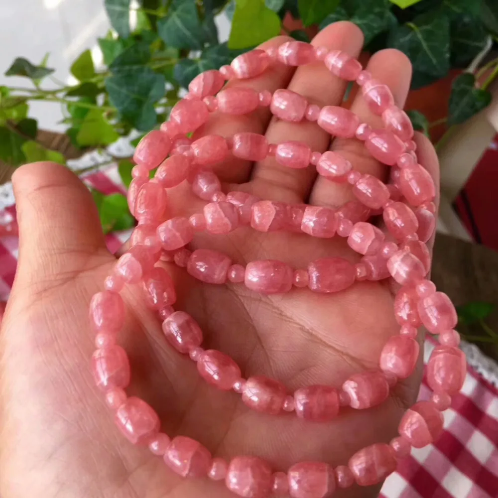 100% Natural Rose Rhodochrosite Bracelets Argentina 10x7mm Barrel Beads Bracelet Woman Gemstone Fashion New style AAAAA
100% Natural Rose Rhodochrosite Bracelets Argentina 10x7mm Barrel Beads Bracelet Woman Gemstone Fashion New style AAAAA