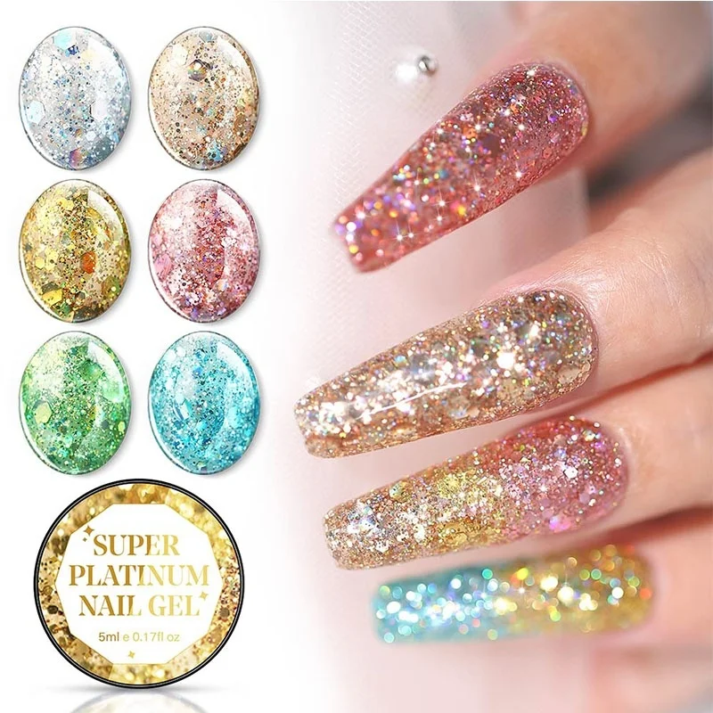 AZURE BEAUTY Platinum Glitter UV Nail Gel Polish Soak Off Glitter Hybrid Gel Lacquer Semi Permanent Sequins UV Nail Polish Gel
AZURE BEAUTY Platinum Glitter UV Nail Gel Polish Soak Off Glitter Hybrid Gel Lacquer Semi Permanent Sequins UV Nail Polish Gel