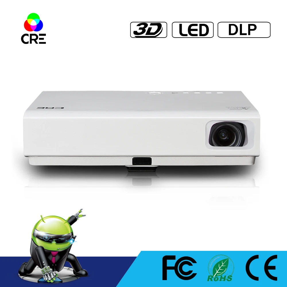 Hot Sales CRE X3001 HD 1280*800p 3LED 3D WiFi Portable Mobile phone Projector built-in Android 4.4 support bluetooth HDMI beamer
Hot Sales CRE X3001 HD 1280*800p 3LED 3D WiFi Portable Mobile phone Projector built-in Android 4.4 support bluetooth HDMI beamer